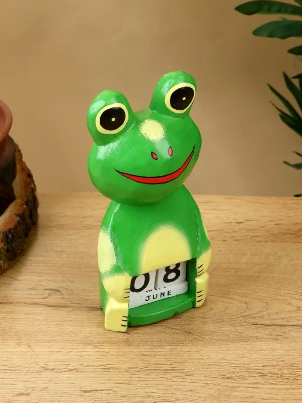 Календарь настольный «Лягушка», 10×6×21 см, дерево, светло-зелёный Календарь настольный «Лягушка», 10×6×21 см, дерево, светло-зелёный