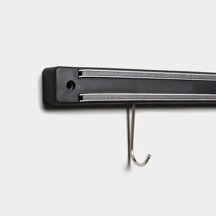 Держатель для ножей магнитный Доляна &laquo;Линия&raquo;, с крючками, 51 см