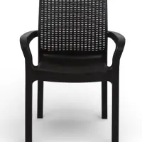 Стул садовый пластиковый Rattan, 50.6&times;58&times;83.3 см, цвет горький шоколад