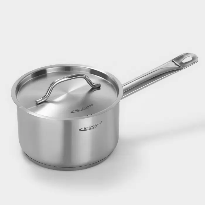 Ковш Катунь &laquo;Общепит&raquo;, 2.6 л, d=18 см, h=11 см, капсульное дно, индукция, нержавеющая сталь