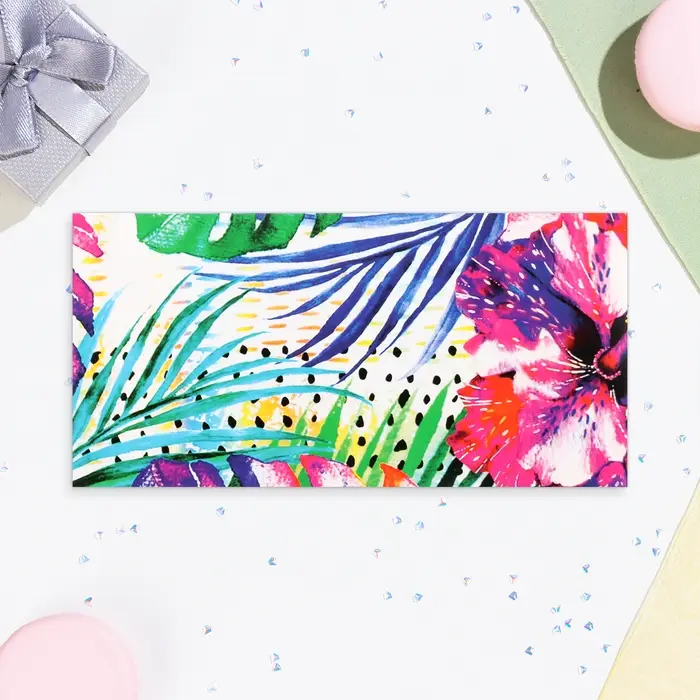 Конверт для денег &laquo;Универсальный&raquo; глиттер, 17&times;8.5 см