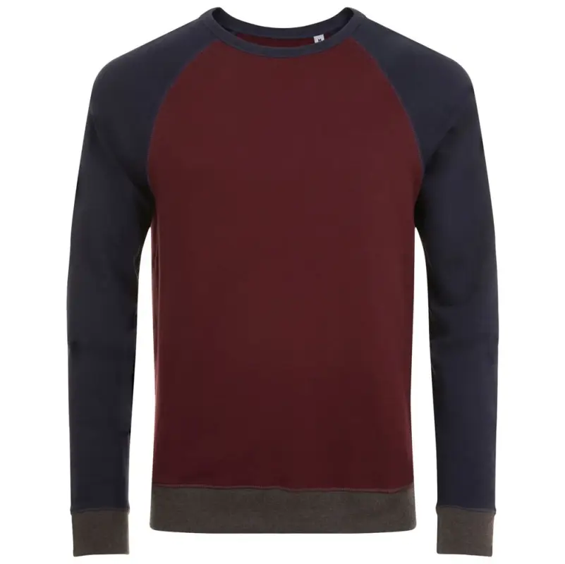 Толстовка унисекс Sandro бордовый/темно-синий, размер XS Толстовка унисекс Sandro бордовый/темно-синий, размер XS