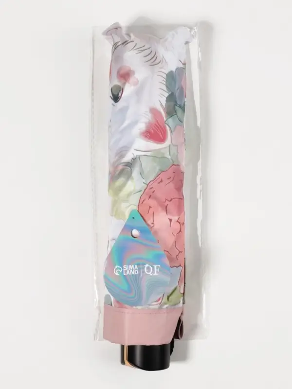 Зонт механический &laquo;Рисунки&raquo;, 4 сложения, 8 спиц, R=47/56 см, d=94 см, МИКС