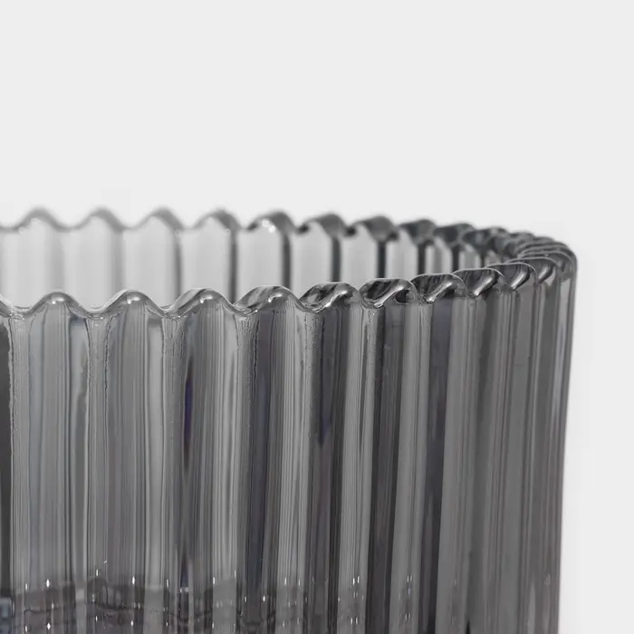 Сахарница Доляна &laquo;Царская&raquo;, 250 мл, 10.5&times;13 см, стекло, серая