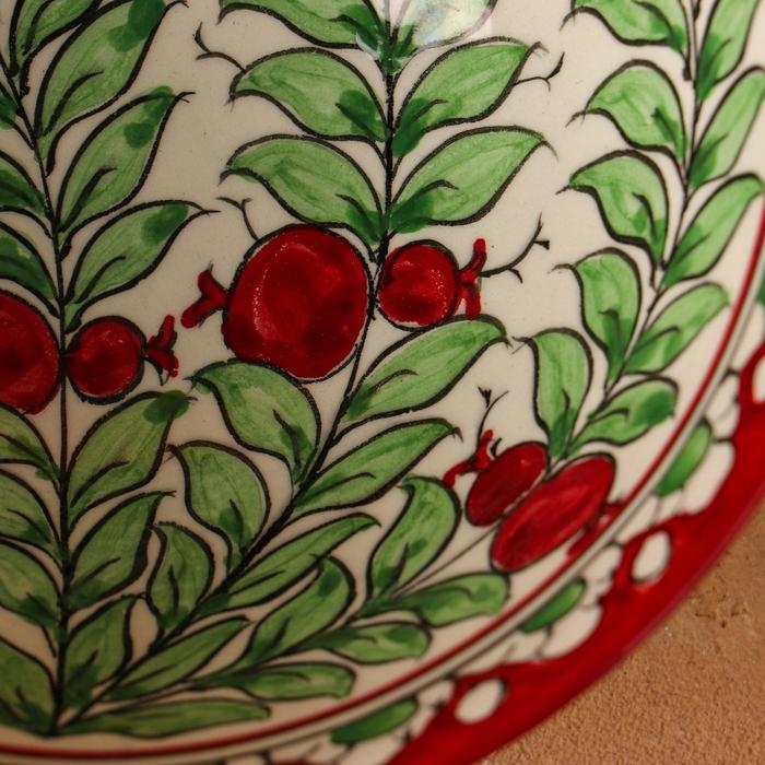 Коса Риштанская Керамика  Коса Риштанская Керамика "Гранаты" 15 см, малая, микс