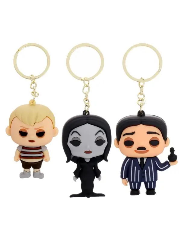 Игрушка - сюрприз Funny box WOOW TOYS &laquo;Мрачная семейка&raquo;: детский брелок, наклейки, карточка