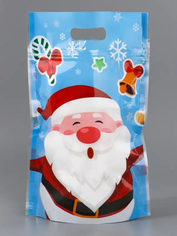 Пакет подарочный, с zip-lock застежкой,  Пакет подарочный, с zip-lock застежкой, "Друзья дедушки Мороза", 15х22см МИКС