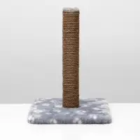 Когтеточка &laquo;Радость&raquo;, 30&times;30&times;40 см, на подставке, джут, серая