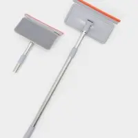 Окномойка "Топ" 2-х секционный черенок, выс 75 см, съемная насадка велюр, водосгон