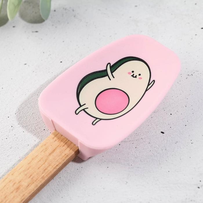 Лопатка силиконовая «Приятного аппетита» на формовой подложке, 21.9 х 41.9 см Лопатка силиконовая «Приятного аппетита» на формовой подложке, 21.9 х 41.9 см