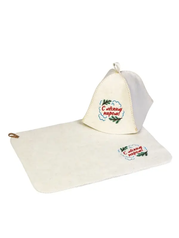 Набор для бани Набор для бани "С лёгким паром", белый