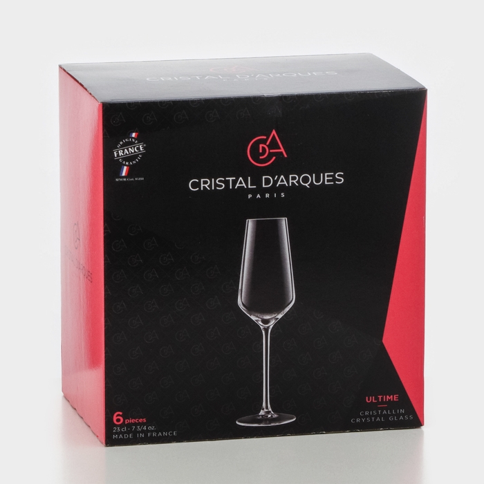 Набор фужеров для шампанского ULTIME, 210 мл, хрустальное стекло, 6 шт Набор фужеров для шампанского ULTIME, 210 мл, хрустальное стекло, 6 шт