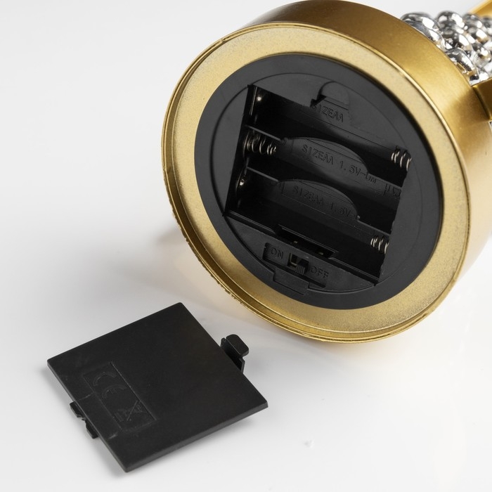 Светодиодная фигура «Ёлка золотистая» 14 × 32 × 14 см, металл, батарейки ААх3 (не в комплекте), свечение тёплое белое Светодиодная фигура «Ёлка золотистая» 14 × 32 × 14 см, металл, батарейки ААх3 (не в комплекте), свечение тёплое белое