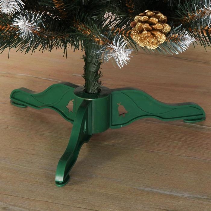 Ёлка искусственная Ёлка искусственная "Элитная Золото " 150 см, d нижнего яруса 90 см, 335 веток