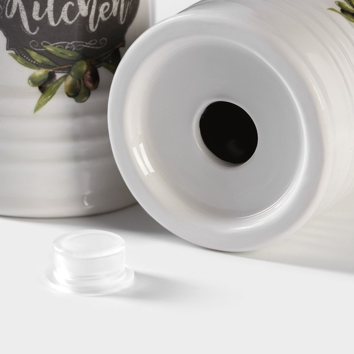 Набор для специй Доляна «Гурман», 2 предмета: солонка, перечница, 120 мл Набор для специй Доляна «Гурман», 2 предмета: солонка, перечница, 120 мл