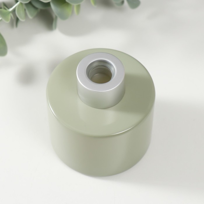 Диффузор для эфирных масел с крышкой "Оливка" глянец 100 мл 7х7х7,5 см