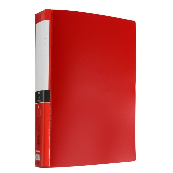 Папка А4, 80 прозрачных файлов, 400 мкм, МИКС Папка А4, 80 прозрачных файлов, 400 мкм, МИКС