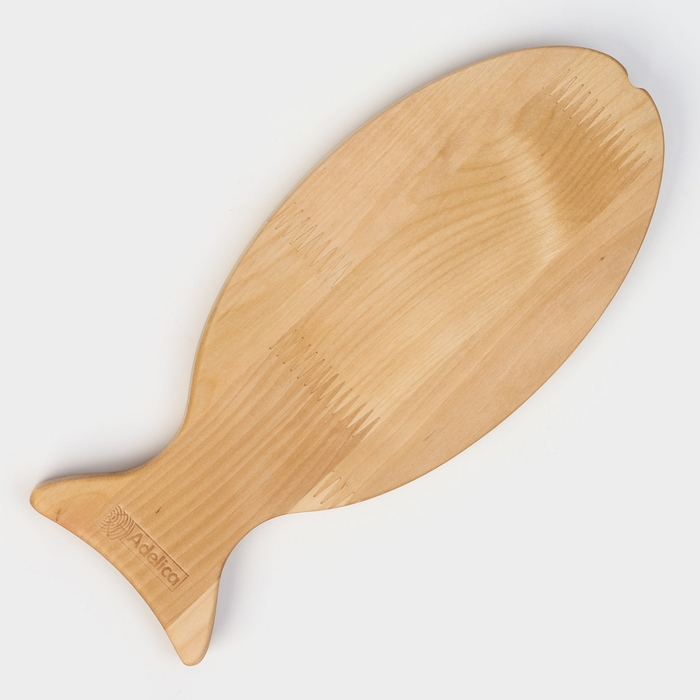 Доска разделочная и для подачи «Рыбка», 27,5×12×1,8 см, берёза Доска разделочная и для подачи «Рыбка», 27,5×12×1,8 см, берёза