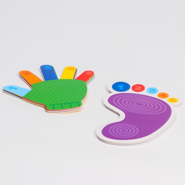 Развивающий игровой набор «Ладошки и ножки» 16 карточек+Задания, Крошка Я Развивающий игровой набор «Ладошки и ножки» 16 карточек+Задания, Крошка Я