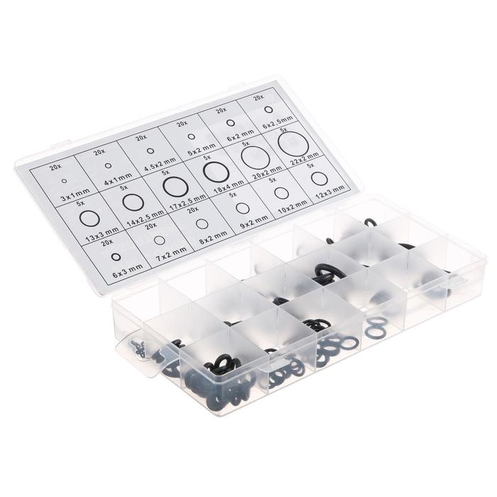 Набор резиновых прокладок, 18 размеров, 225 шт Набор резиновых прокладок, 18 размеров, 225 шт