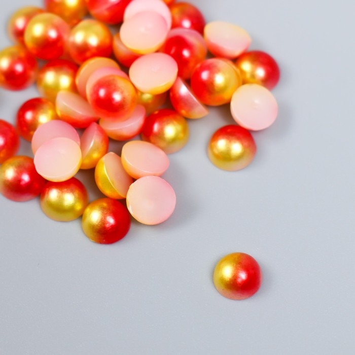 Декор Декор "Градиент оранжево-жёлтый" d=6 мм 10г 200 шт 5х2,5 см МИКС