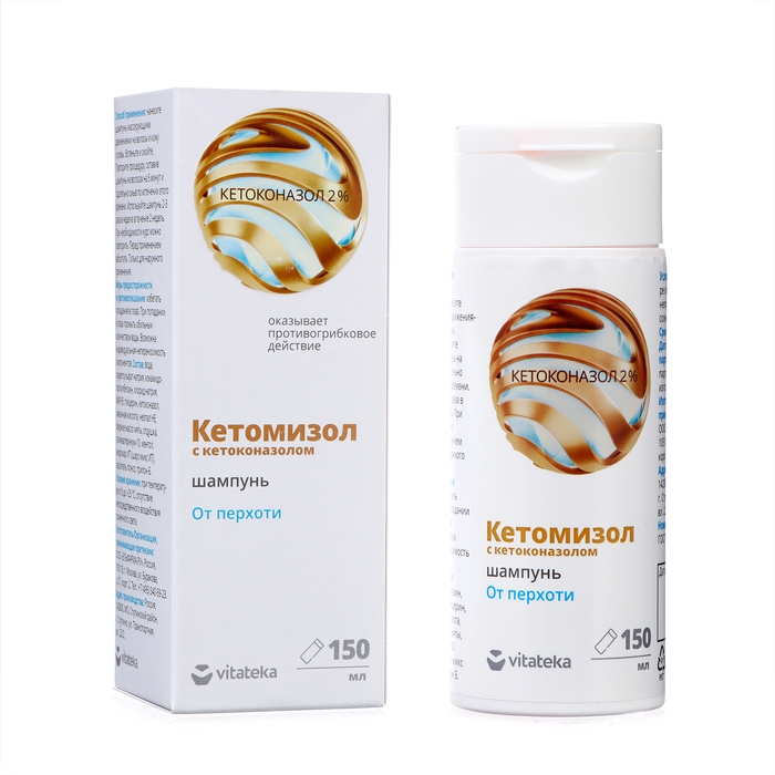 Шампунь от перхоти Кетомизол  Шампунь от перхоти Кетомизол "Витатека", 150 мл