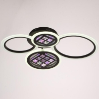 Люстра с ПДУ 1158/4CF LED 116Вт 3000-6000К диммер кофе 63х45х12 см BayerLux