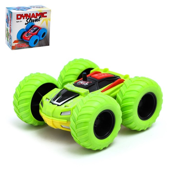 Перевёртыш инерционный «Трюкач», цвет зелёный Перевёртыш инерционный «Трюкач», цвет зелёный