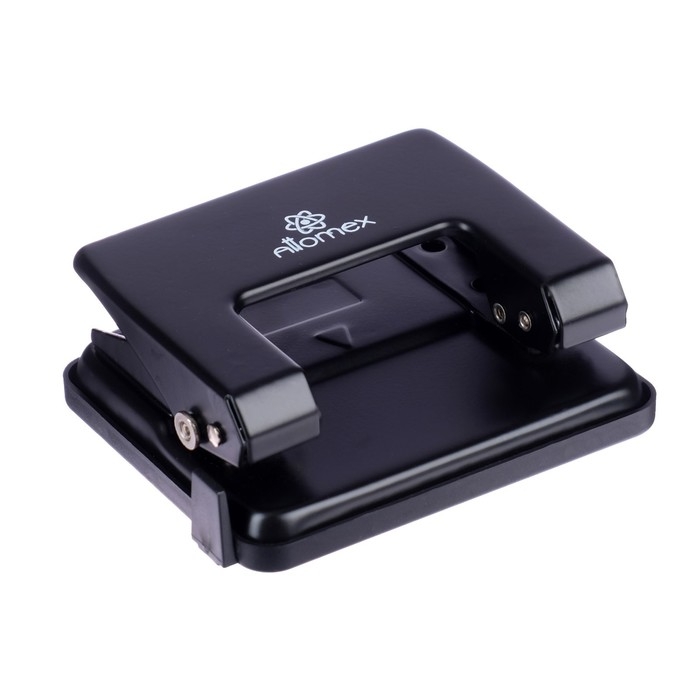 Дырокол металлический 20 листов, Attomex, форматная линейка, чёрный Дырокол металлический 20 листов, Attomex, форматная линейка, чёрный