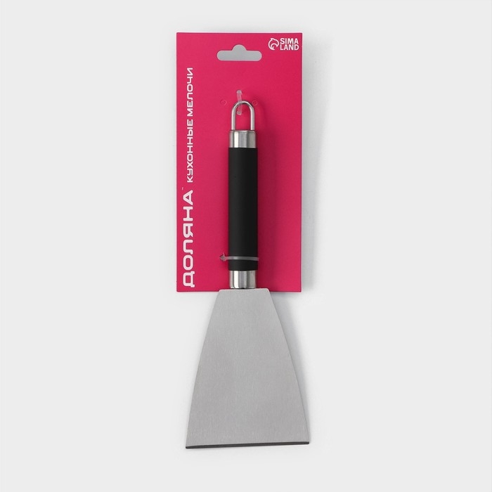 Лопатка - скребок Доляна Venus, нержавеющая сталь, цвет чёрный Лопатка - скребок Доляна Venus, нержавеющая сталь, цвет чёрный