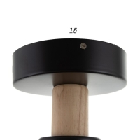 Люстра с ПДУ 2298/7BK LED 156Вт 3000-6000К черный 105х99х15 см BayerLux