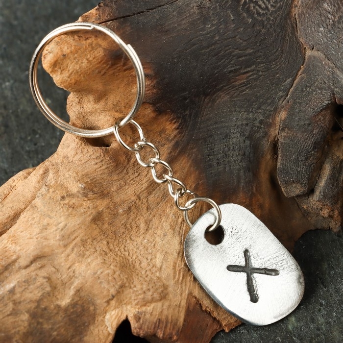 Амулет "Скандинавские Руны", руна ГЕБО, 21х29мм, металлический