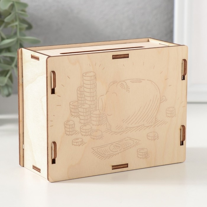 Копилка Копилка "Копилка свинка" 13х10х5 см (набор 6 деталей)