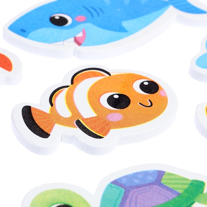 Игровой набор для ванной «Морской мир», сетка для хранения, игрушки Игровой набор для ванной «Морской мир», сетка для хранения, игрушки