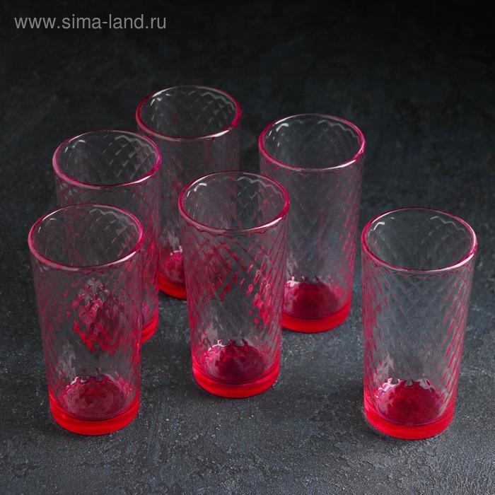Набор стаканов «Джем», 230 мл, 6 шт, цвет МИКС Набор стаканов «Джем», 230 мл, 6 шт, цвет МИКС
