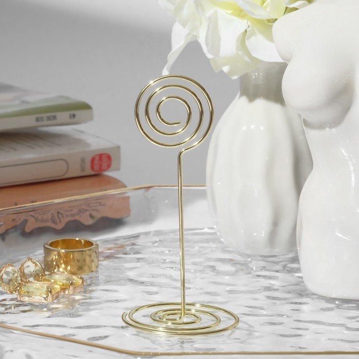 Ценникодержатель с зажимом «Круг», 3,3×3,3×8,3 см, цвет МИКС