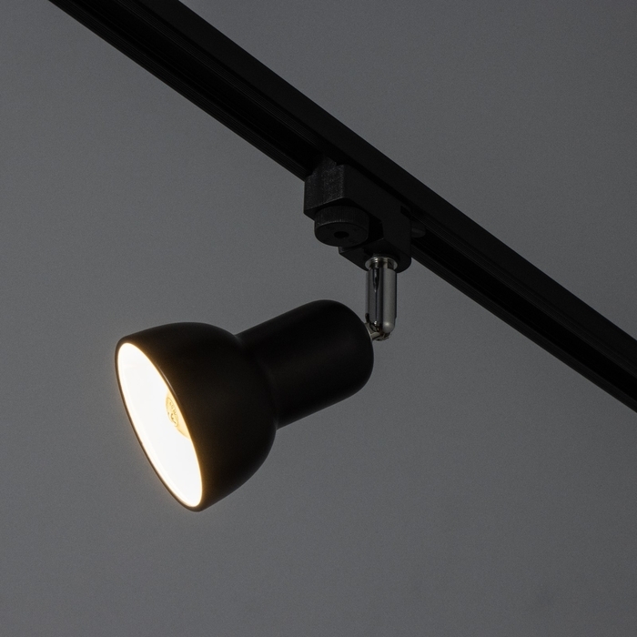 Светильник трековый Светильник трековый "Мудрец" Е27 40Вт черный 9х9х19,5см