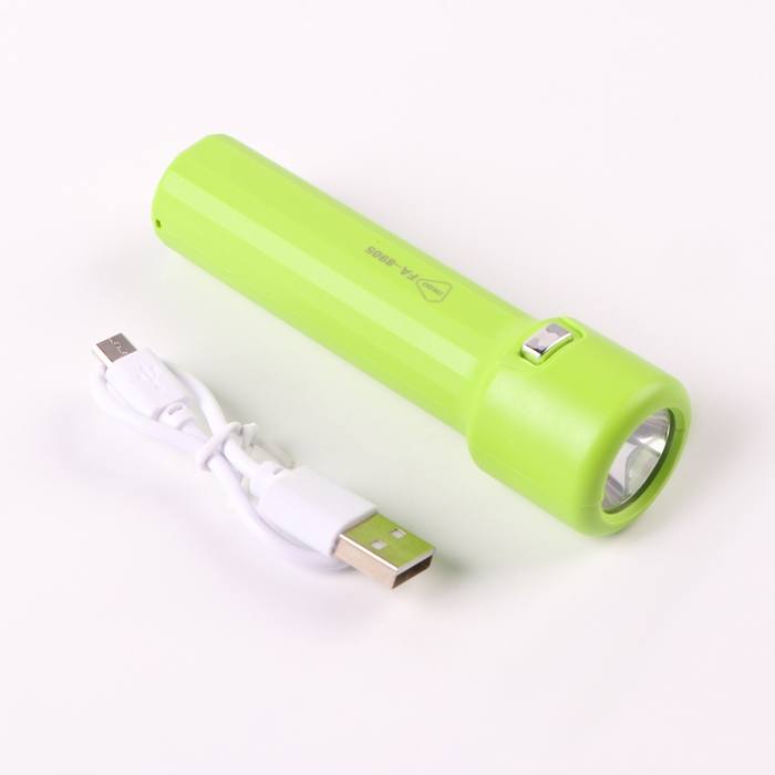 Фонарь ручной аккумуляторный, 1.5 Вт, 800 мАч, 3535LED, 3 режима, IPX2, 10.5 х 3 см.зеленый Фонарь ручной аккумуляторный, 1.5 Вт, 800 мАч, 3535LED, 3 режима, IPX2, 10.5 х 3 см.зеленый