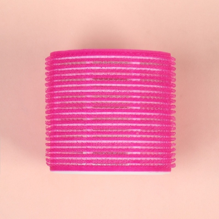 Бигуди «Липучка», d = 6 см, в косметичке, 6 шт, цвет МИКС