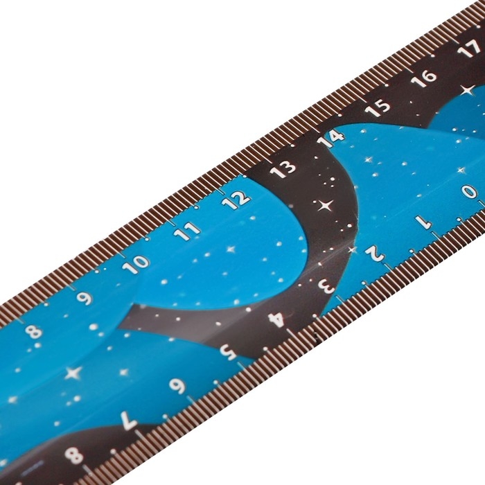 Линейка 30 см СТАММ Линейка 30 см СТАММ "Космос", пластиковая, европодвес