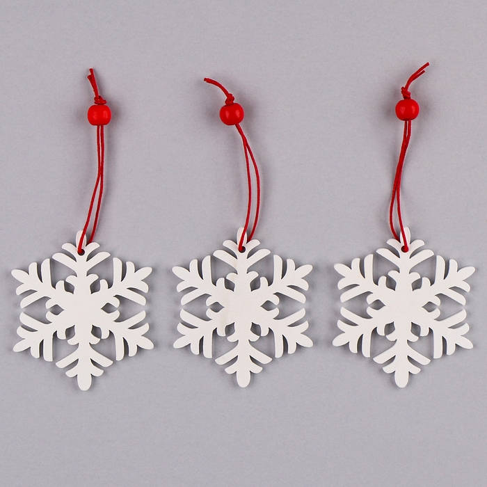Подвеска новогодняя «Снежинка», (набор 3 шт.) Подвеска новогодняя «Снежинка», (набор 3 шт.)