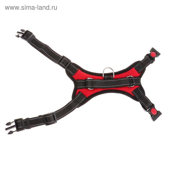 Шлейка К7 мягкая светоотражающая, размер XL, ОГ 74-92 см, вес 28-47,5 кг, красная Шлейка К7 мягкая светоотражающая, размер XL, ОГ 74-92 см, вес 28-47,5 кг, красная