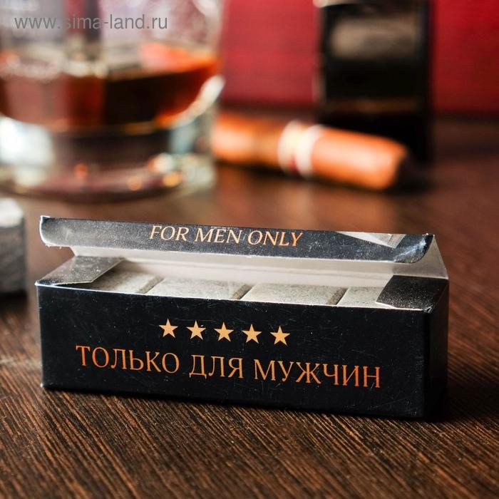 Камни для виски  Камни для виски "Whiskey stones", натуральный стеатит, 4 шт