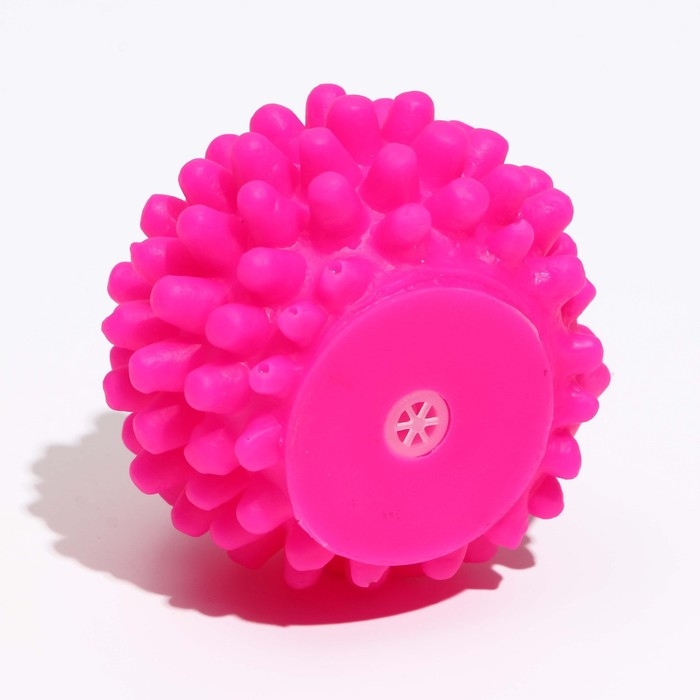 Игрушка пищащая Игрушка пищащая "Ёжик" малый для собак, 6,5 см, розовая