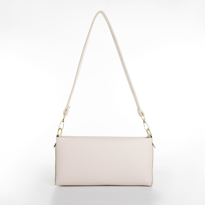 Сумка женская кросс-боди на молнии, цвет молочный Сумка женская кросс-боди на молнии, цвет молочный