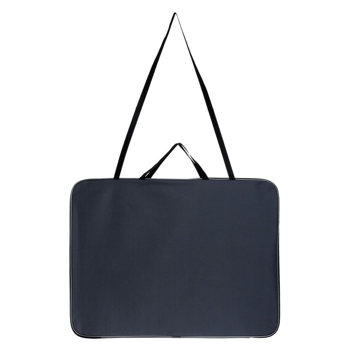 Папка для чертежей и рисунков А2, 640 х 470 х 50 мм, с ручками, текстильная, ПДМ-5, Calligrata серая