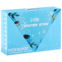 Коньки фигурные Winter Star с мехом, р. 34