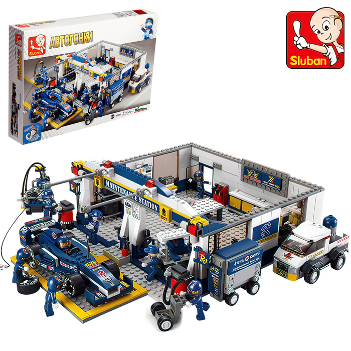 Конструктор «Сервисная станция», 741 деталь Конструктор «Сервисная станция», 741 деталь