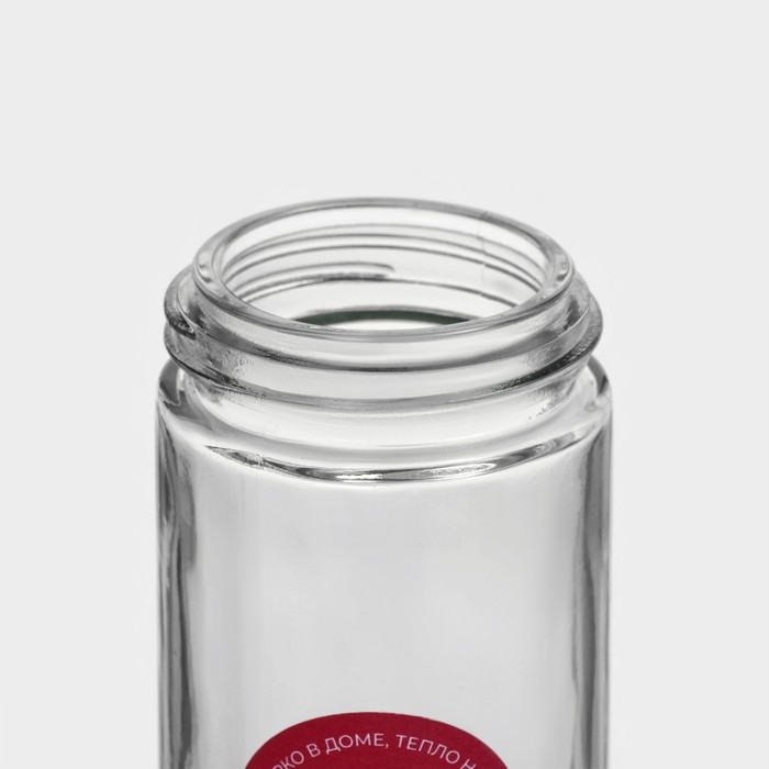 Банка стеклянная для хранения сыпучих продуктов &laquo;Блеск&raquo;, 100 мл, 4,3&times;9,5 см, с металлической крышкой