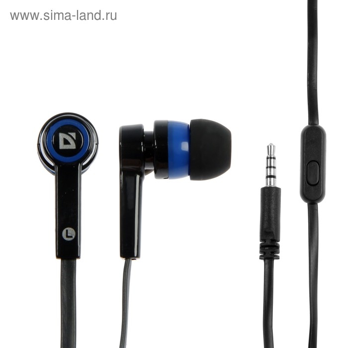 Наушники Defender Pulse 420, вакуумные, микрофон, 105 дБ, 32 Ом, 3.5 мм, 1.2 м, чёрно-синие Наушники Defender Pulse 420, вакуумные, микрофон, 105 дБ, 32 Ом, 3.5 мм, 1.2 м, чёрно-синие